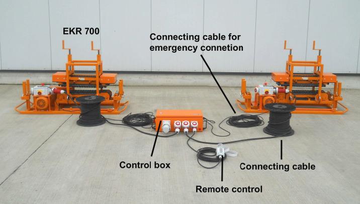 EKR700 Cable Pusher lablled